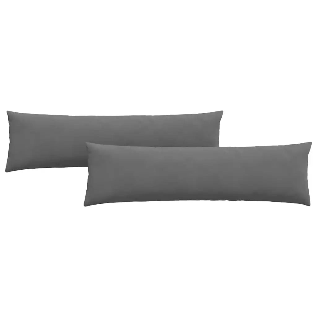 Cuscini da Divano 2 pcs Grigio scuro 145 x 40 cm Tessuto 42013856