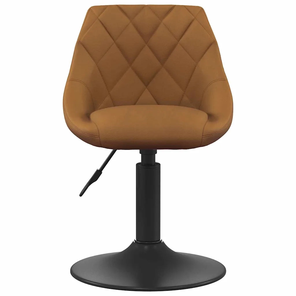 Sedie da Pranzo Girevoli 2 pcs Marrone 46 x 44 x 77,5 cm