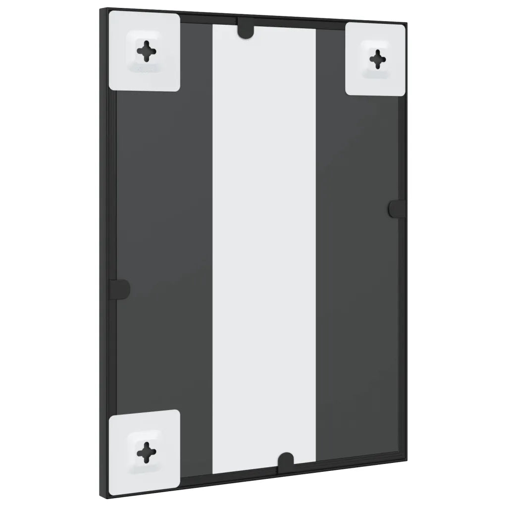 Specchio da Parete | Specchio decorativo Nero 30x40 cm Rettangolare in Ferro