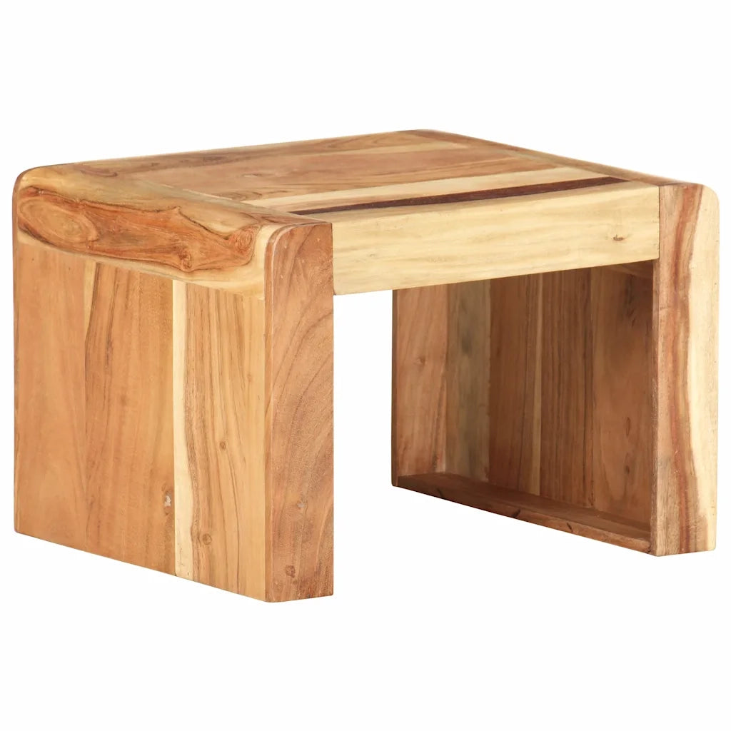 Tavolino Laterale 40x40x30 cm in Legno Massello di Acacia 323588