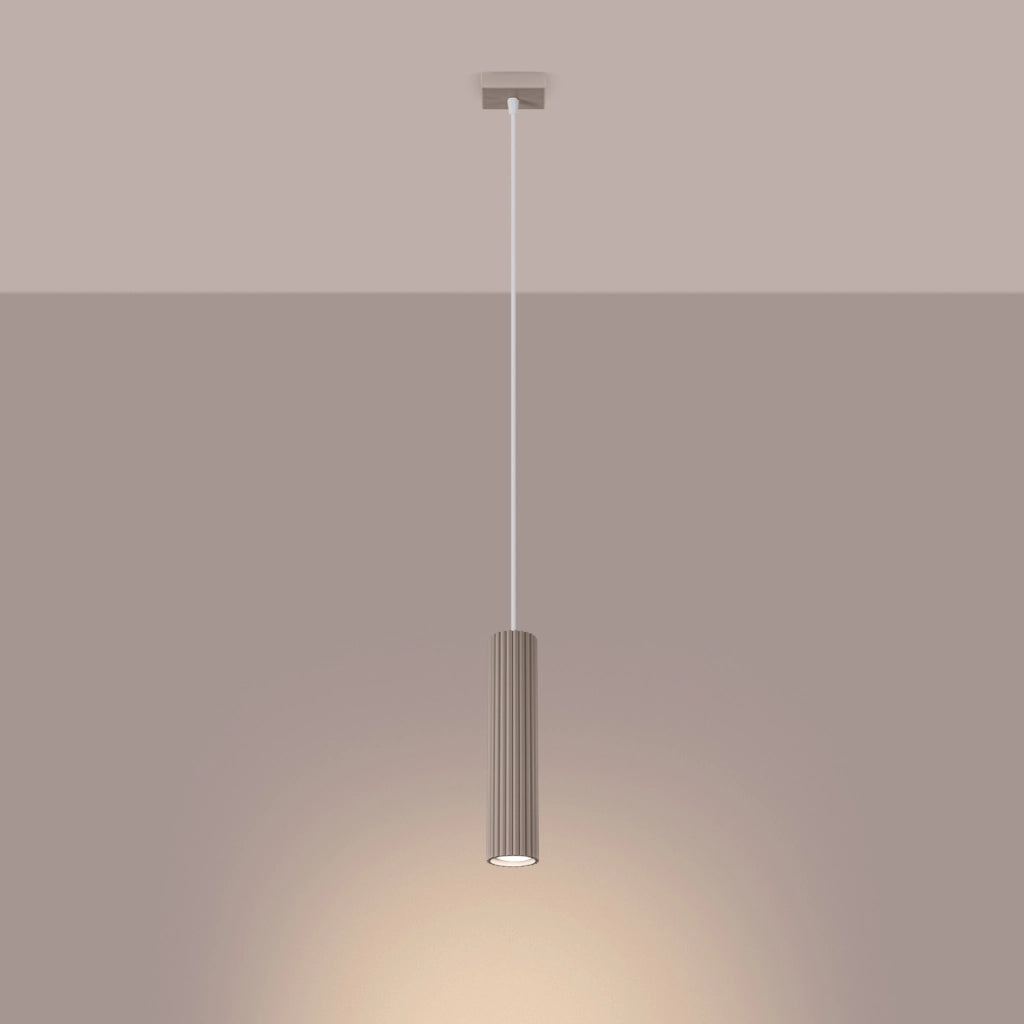 Lampada a sospensione KARBON 1 taupe