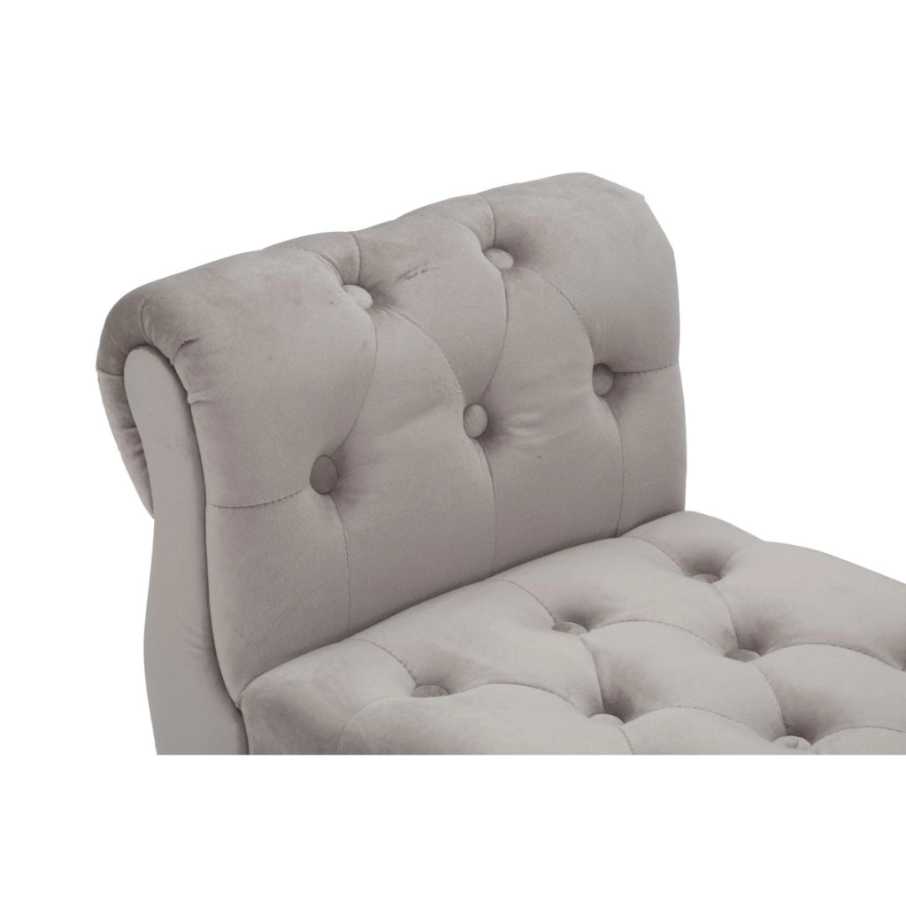 Panca VKH299, Grigio, Legno, 120x40x60 cm