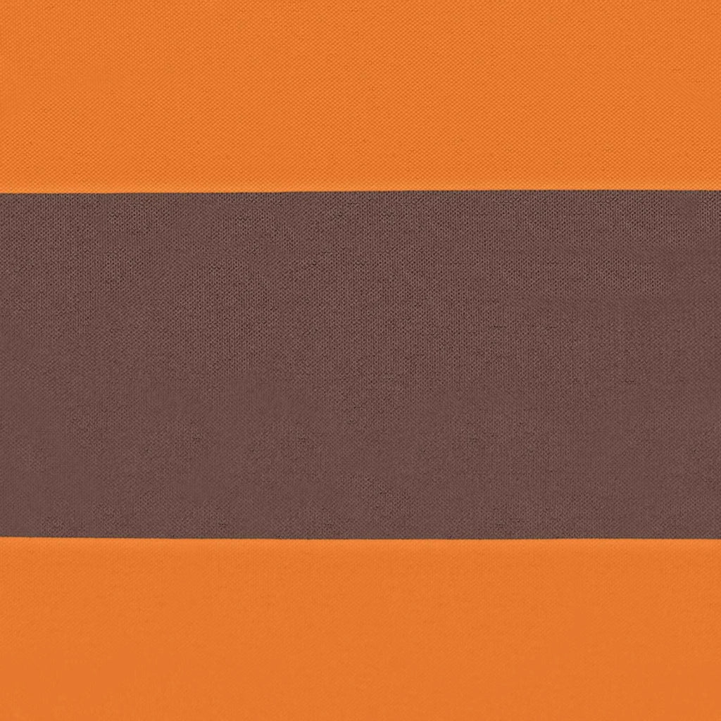 Schermo da balcone-Pannello per balcone Arancione e Marrone 110 x 700 cm