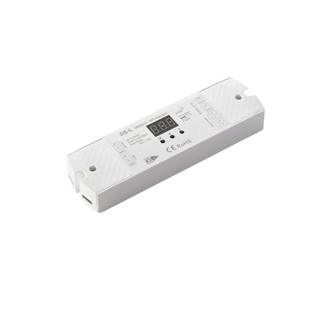 RF-DMX-DECODER-SPI DECODER DIGITALE 5-24VDC DMX512 + RF 2.4G