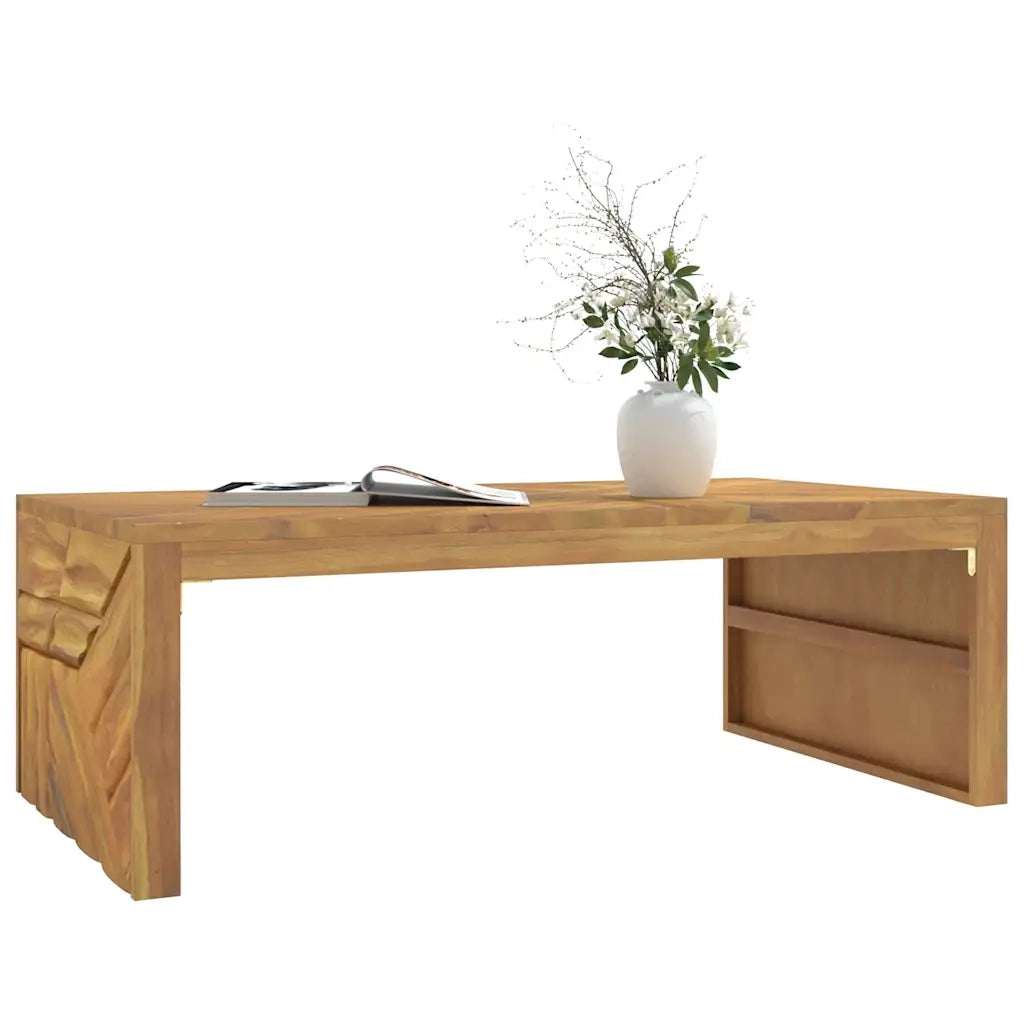 Tavolino da salotto | Tavolino da caff¨¨ | Tavolino da Soggiorno 110x60x38 cm in Legno Massello di Teak