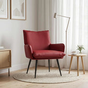 Poltrona Rosso Vino Similpelle 42047739