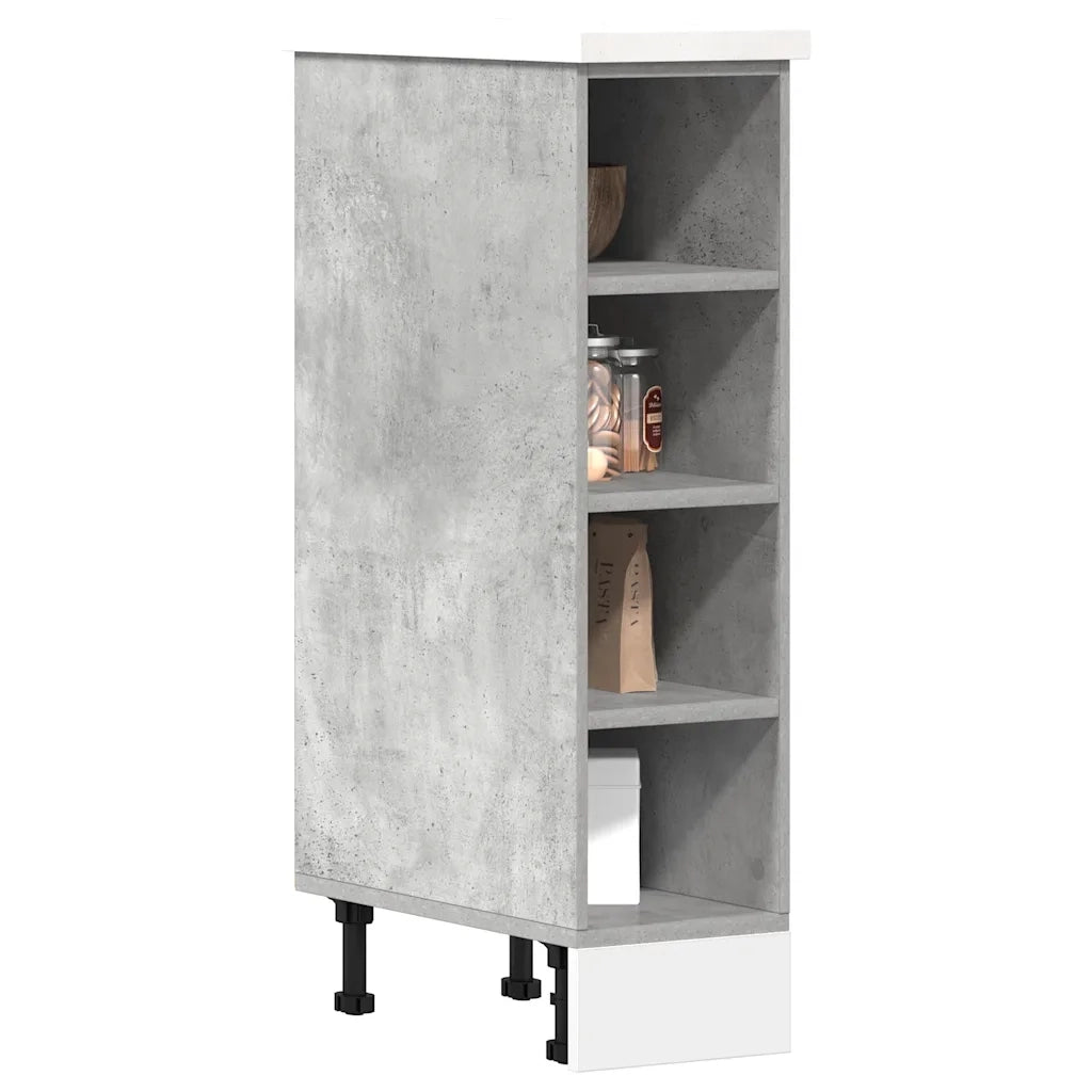 Pensile da cucina | Armadio Inferiore ¡°Riga¡± Grigio Cemento 20x44,5x81,5 cm