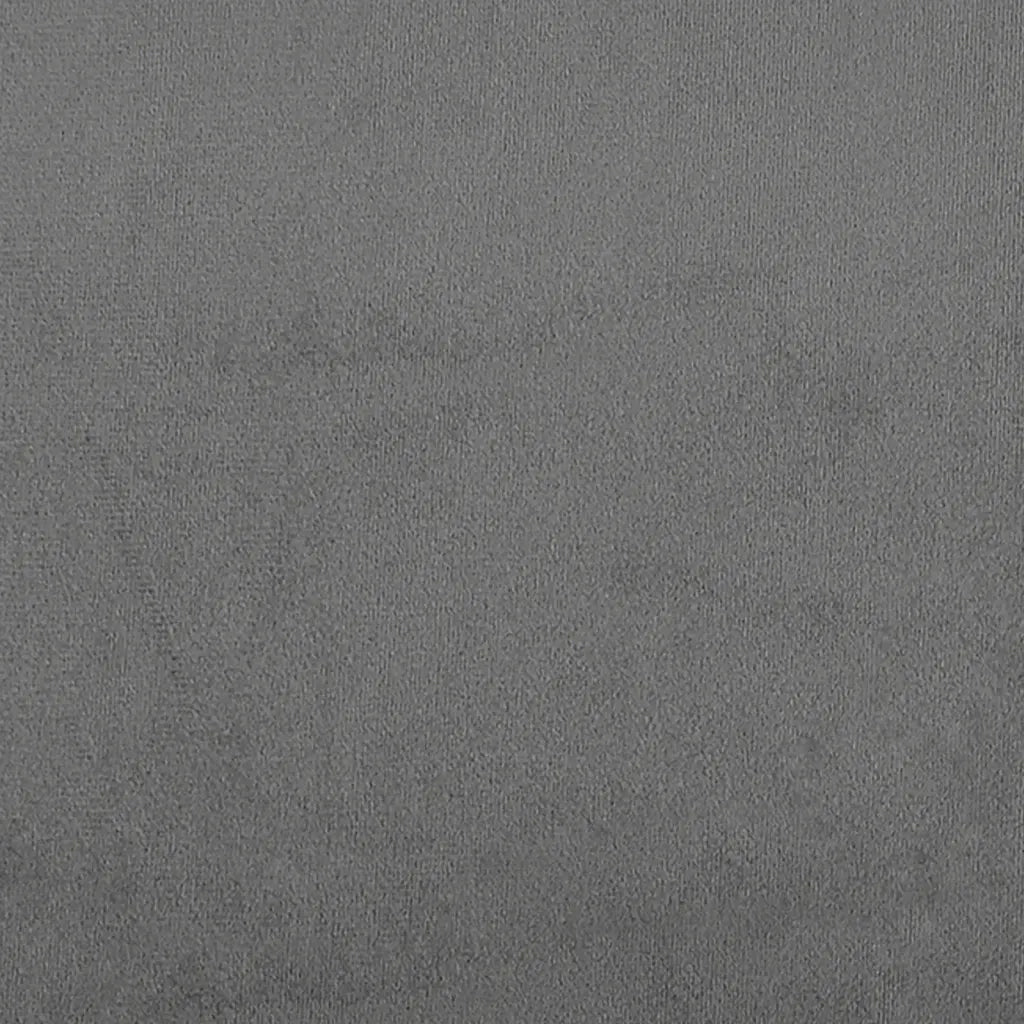 Divano 2 Posti Cuscini Grigio Scuro 120 cm Tessuto Microfibra