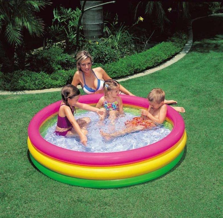 Piscina per Bambini Fondo Gonfiabile 114 x 25 cm Intex