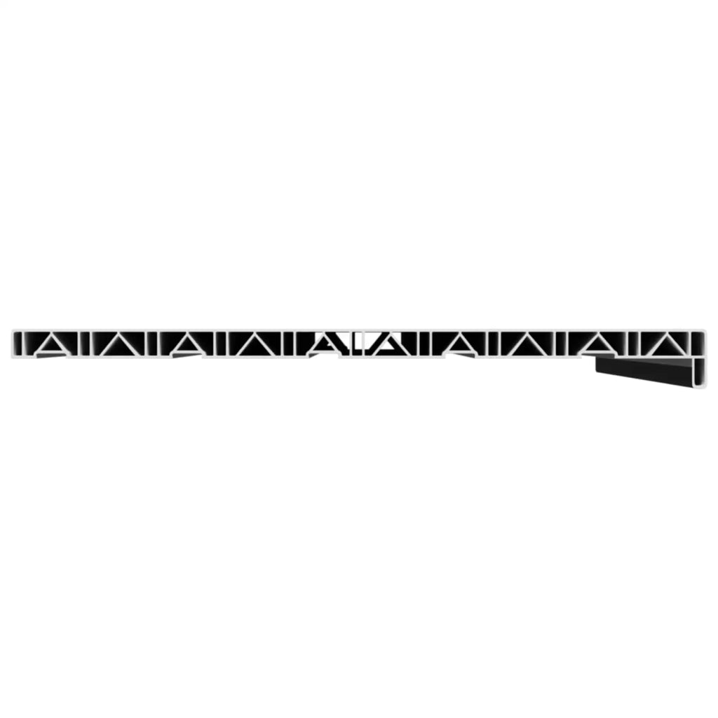 Soglia della Finestra Nero con Venature del Legno PVC 42046882