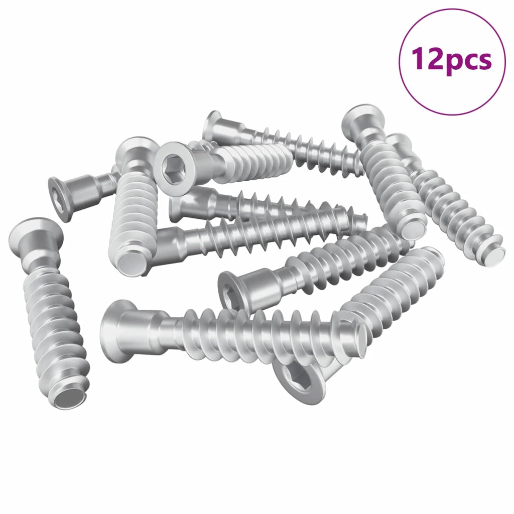 Vite a testa cilindrica 12 pz Argento M7 x 40 mm Acciaio CFW2644658