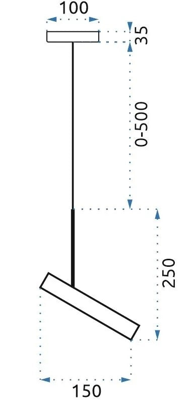 Lampada Da Soffitto Pensile Black APP609-1C