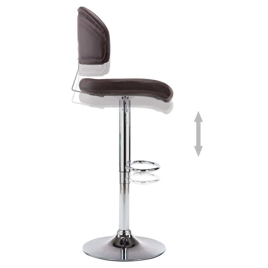 Sgabello da Bar Marrone in Similpelle 249652