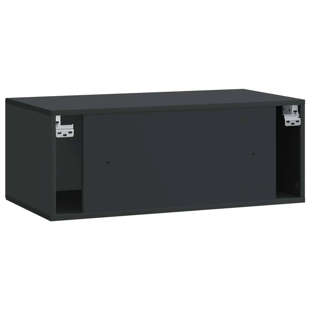 Mobile TV da Muro | Armadietto TV | Mobile Porta TV Nero 78,5 x 41 x 30 cm