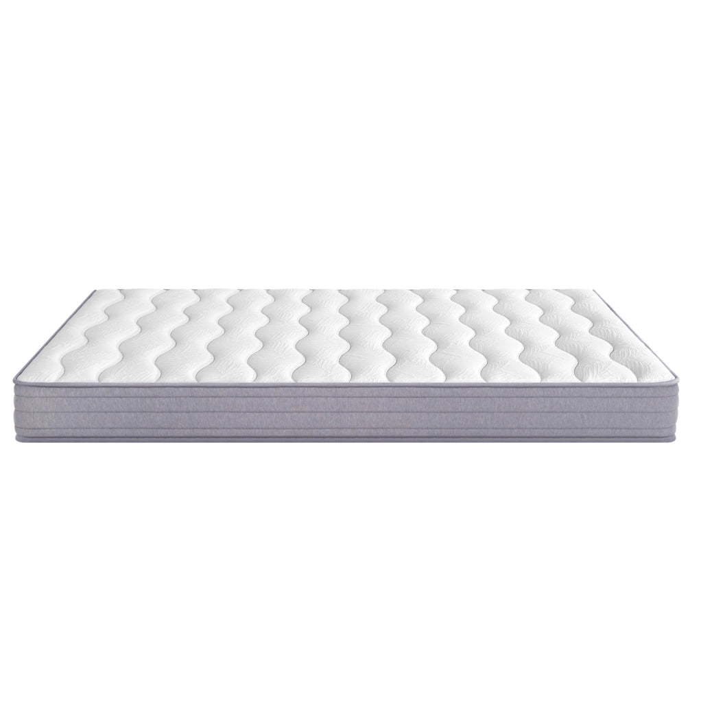 Matratze mit Federkern 90x200 cm, 20 cm Höhe, Härtegrad H3, ergonomische Module für Lendenwirbelentlastung, gerollt verpackt