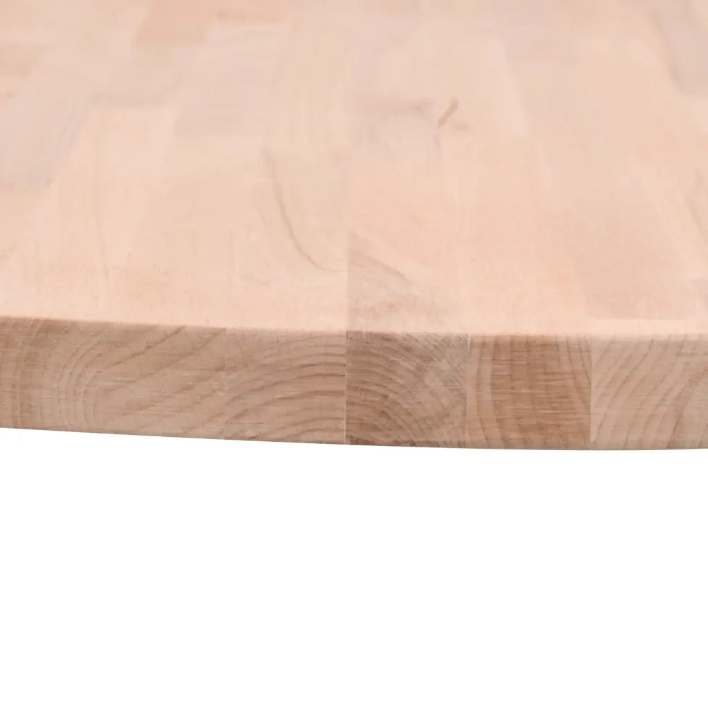 Piano per Tavolo Ø40x4 cm Rotondo in Legno Massello di Faggio 355921