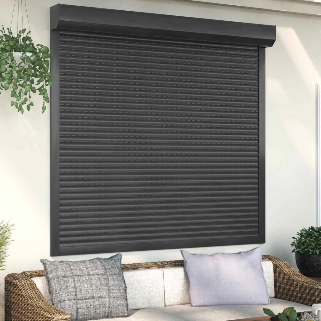 Persiana a rullo Antracite 160 x 150 cm Alluminio e poliuretano 42047074