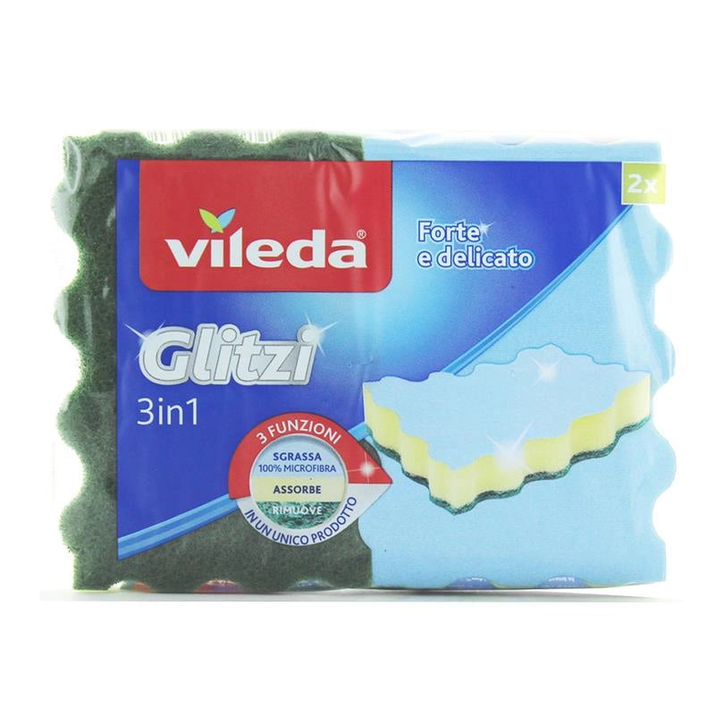 VILEDA SPUGNA GLITZI 3IN1 2PZ