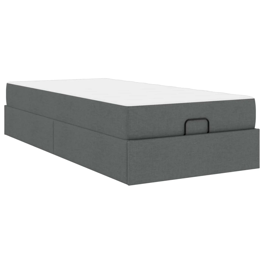 Struttura letto con materasso 2 pcs Grigio Sfumato Tessuto 3399453
