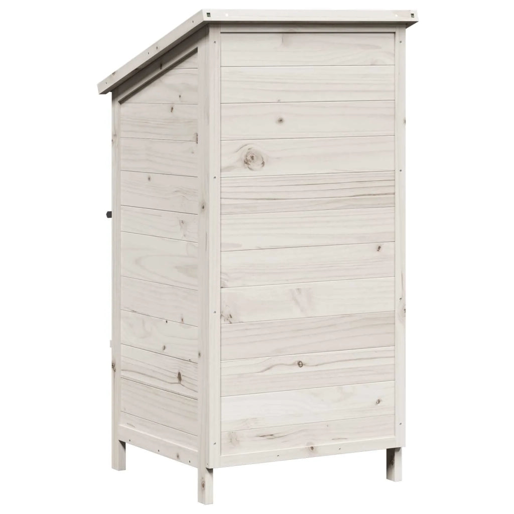 Capanno da Giardino con tetto Bianco 59 x 56 x 113,5 cm 42033437