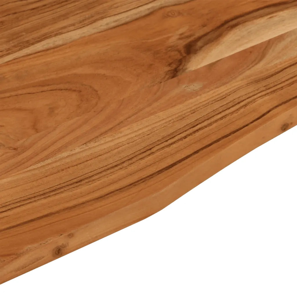 Piano Scrivania 120x50x2,5cm Rettangolare Legno Massello Acacia 370166