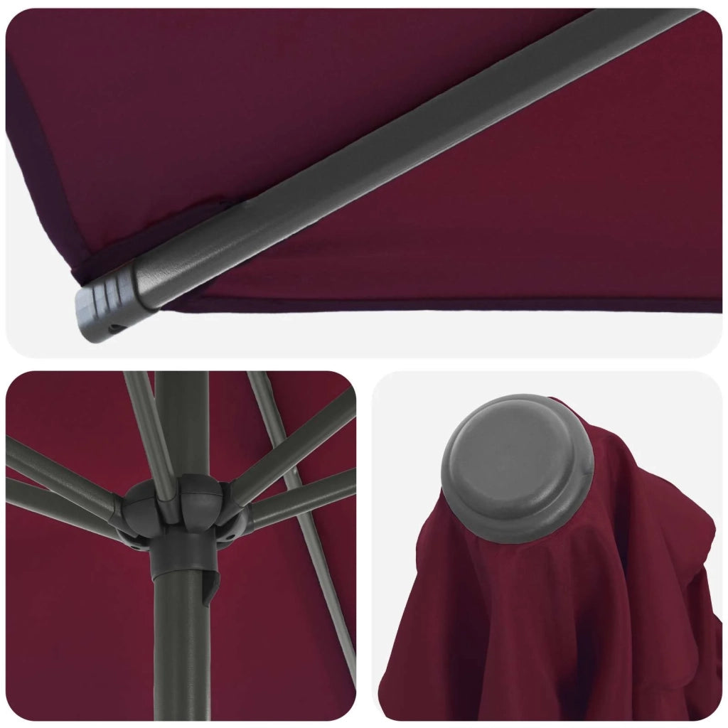 Ombrellone da giardino-Parasole da Giardino con Base 230 x 230 cm Poliestere 194747