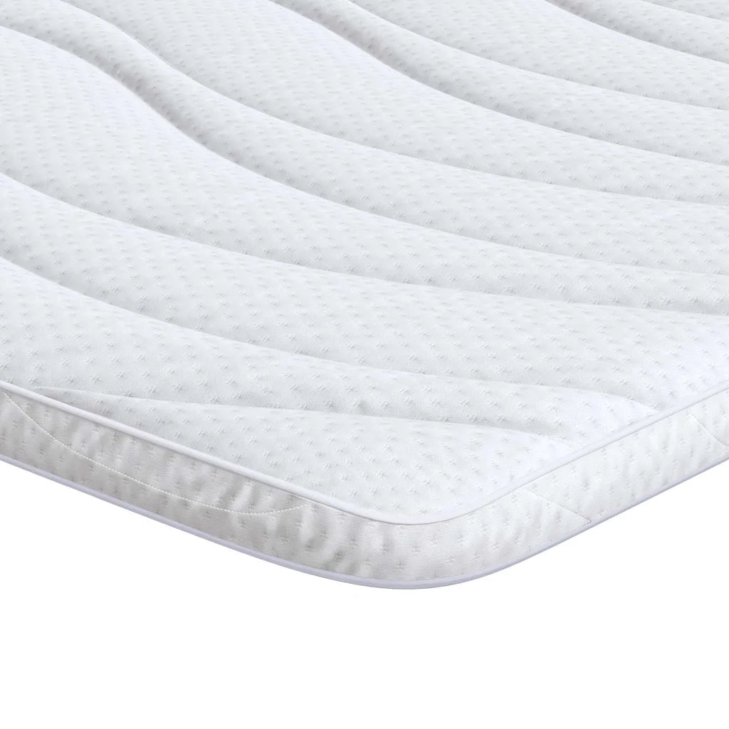 Topper per materasso Bianco 140 x 190 cm Tessuto a maglia CFW4167078