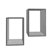 MAURY'S SET 2 MENSOLE RETTANGOLARI IN COLORE GRIGIO