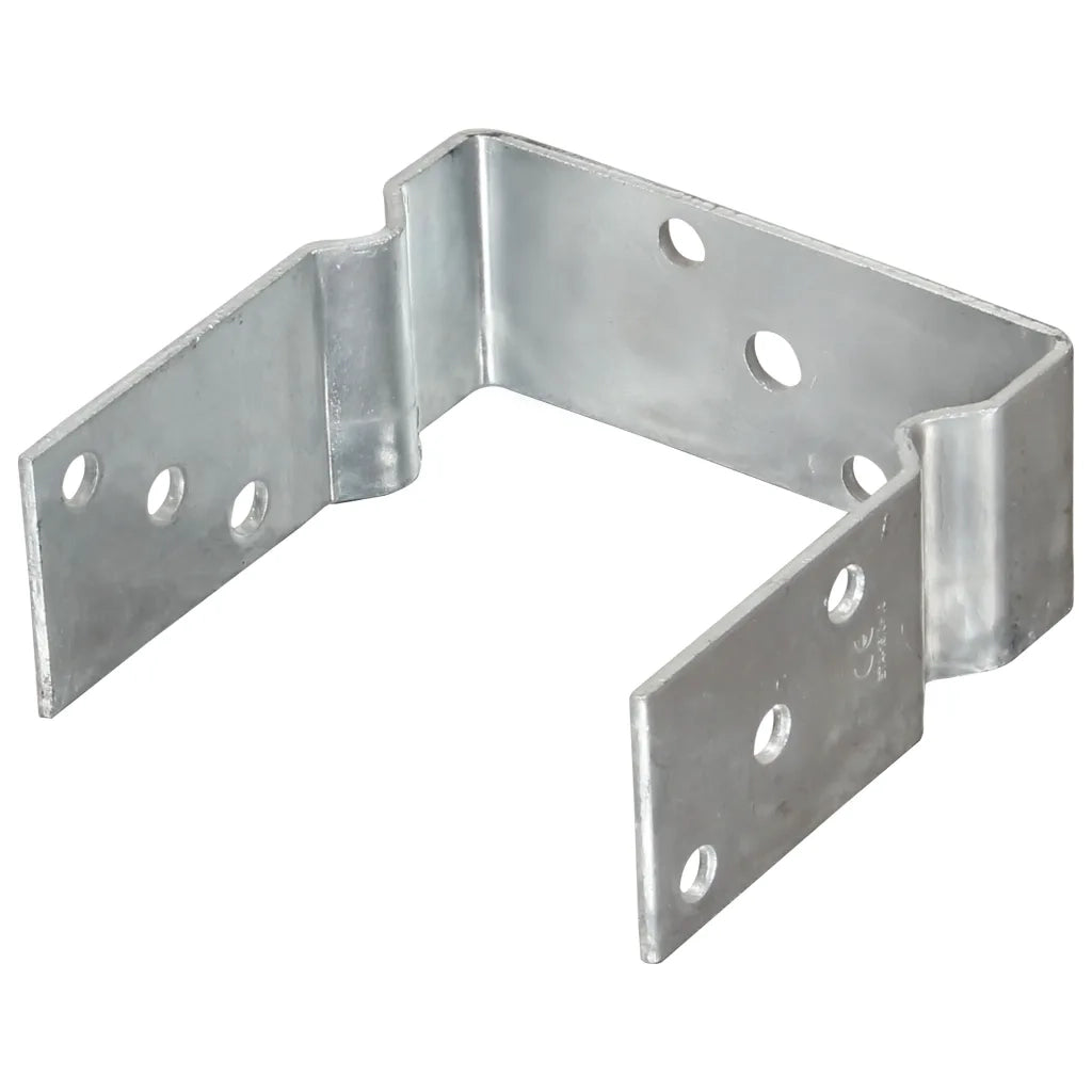 Picchetti per Recinzione 12pz Argento 14x6x15cm Acciaio Zincato 145343