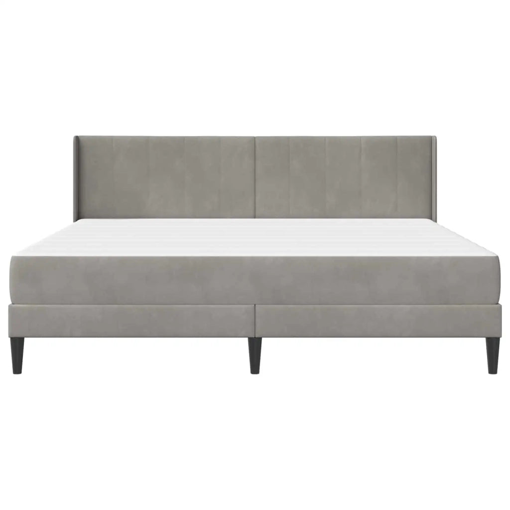 Struttura letto con materasso Grigio Chiaro 180 x 200 cm 3414879