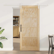 Porta scorrevole Naturale e Bianco 86 x 198,5 cm 3445429