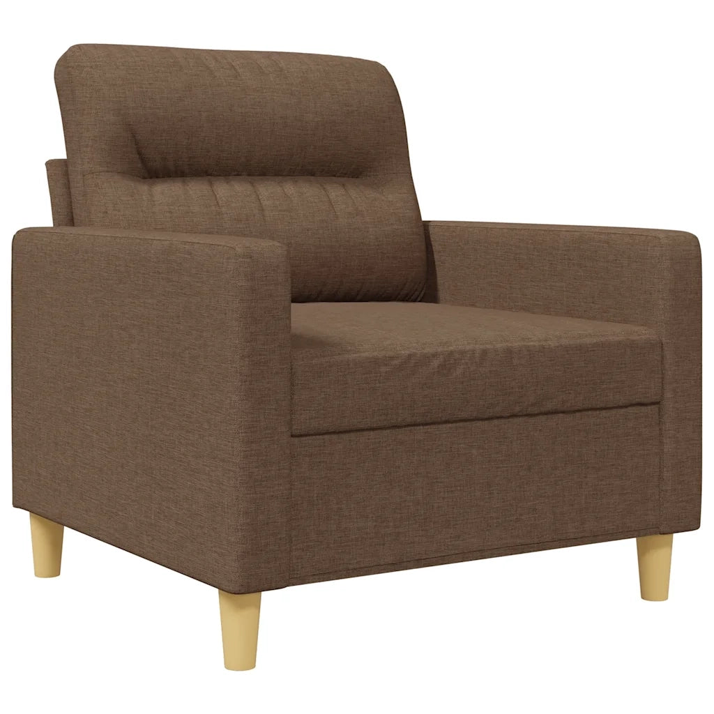 Poltrona | Sedia Relax Marrone 60 cm in Tessuto