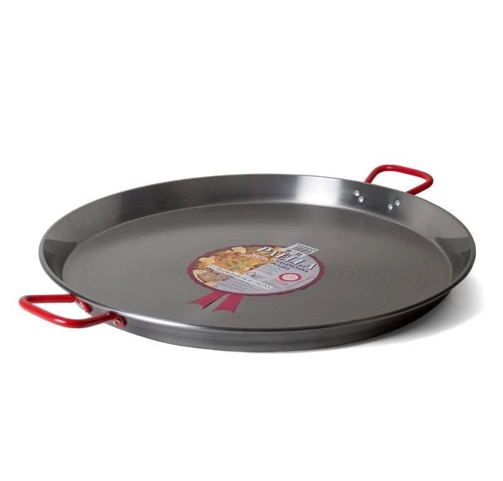 Garcima G100 Paellera Valenciana in Ferro Spazzolato 60 cm 2 Manici 19 Porzioni colore Grigio