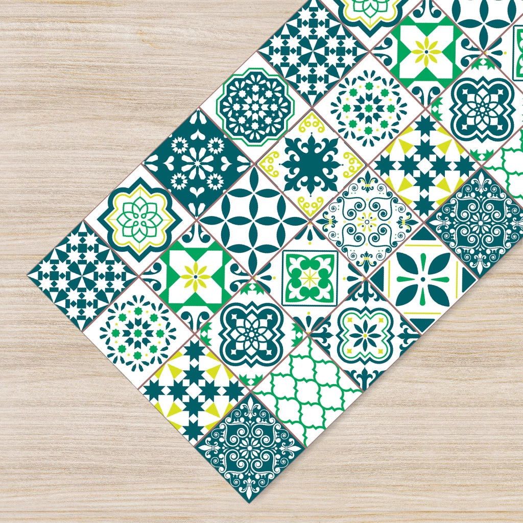 Tappeto passatoia antiscivolo made in Italy diversi modelli 50x280cm - Verde