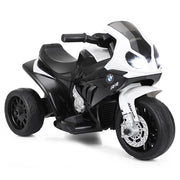 Moto cavalcabile alimentata a batteria 6 V per bambini, Motocicletta a 3 ruote con musica e aspetto carino Nero