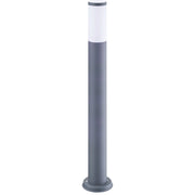 Lampione da esterno grigio 100cm E27 IP44 Oslo Polux