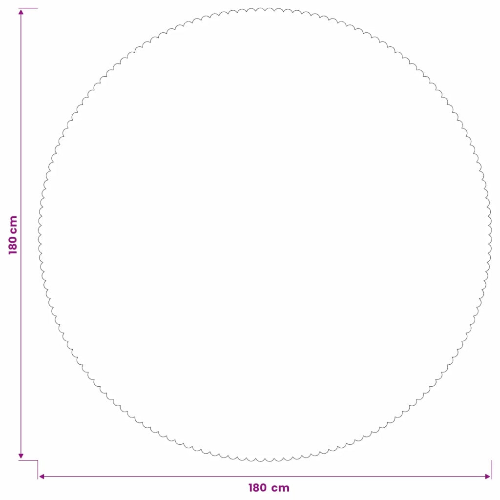 Tovaglia da Tavolo 5 pz Rotondo Verde Scuro Ø 180 cm 42040501