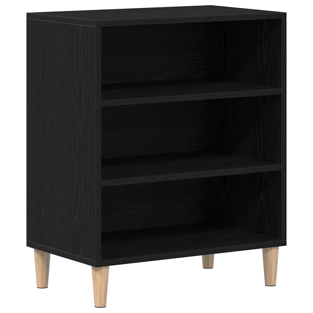Credenza | Madia | Buffet da pranzo | Armadio da pranzo Rovere Nero 57 x 35 x 70 cm Legno multistrato