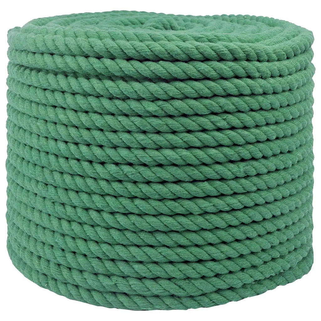 Corda di Cotone 14 mm 100 m Verde 100% Cotone 42011966