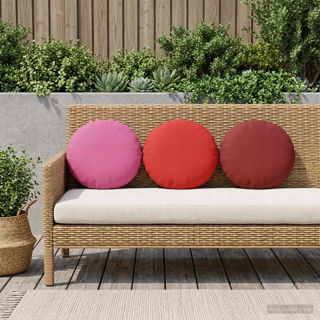 Cuscino 6 pz HEERLEN Rosso Ø 40 cm Poliestere 929170