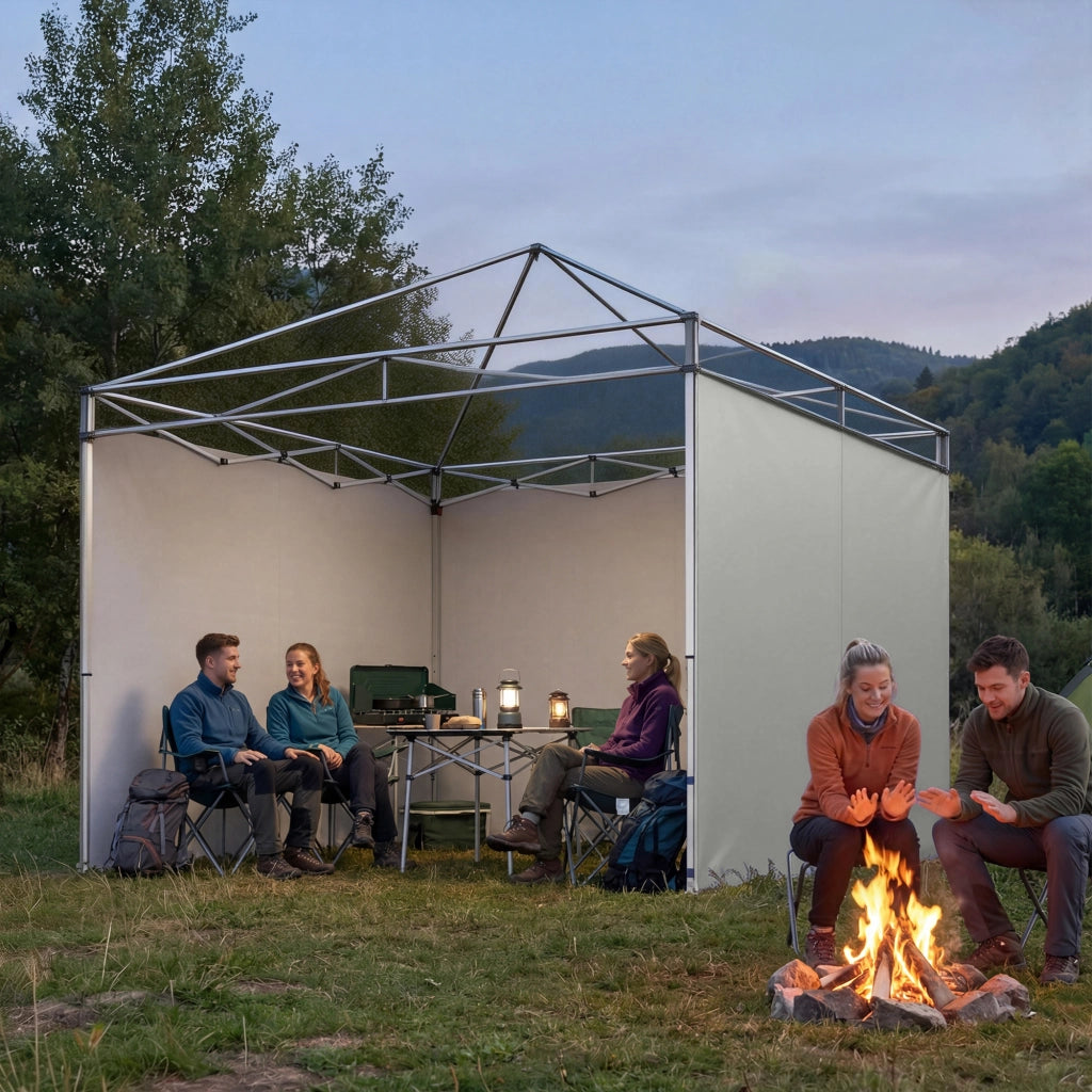 Set 3 Pezzi per Gazebo ¨C Minimal ¨C Grigio Chiaro