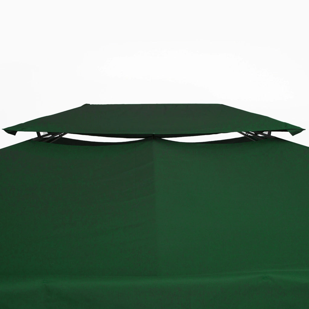 Tetto sostitutivo per gazebo da giardino 3x4m in poliestere resistente colore verde