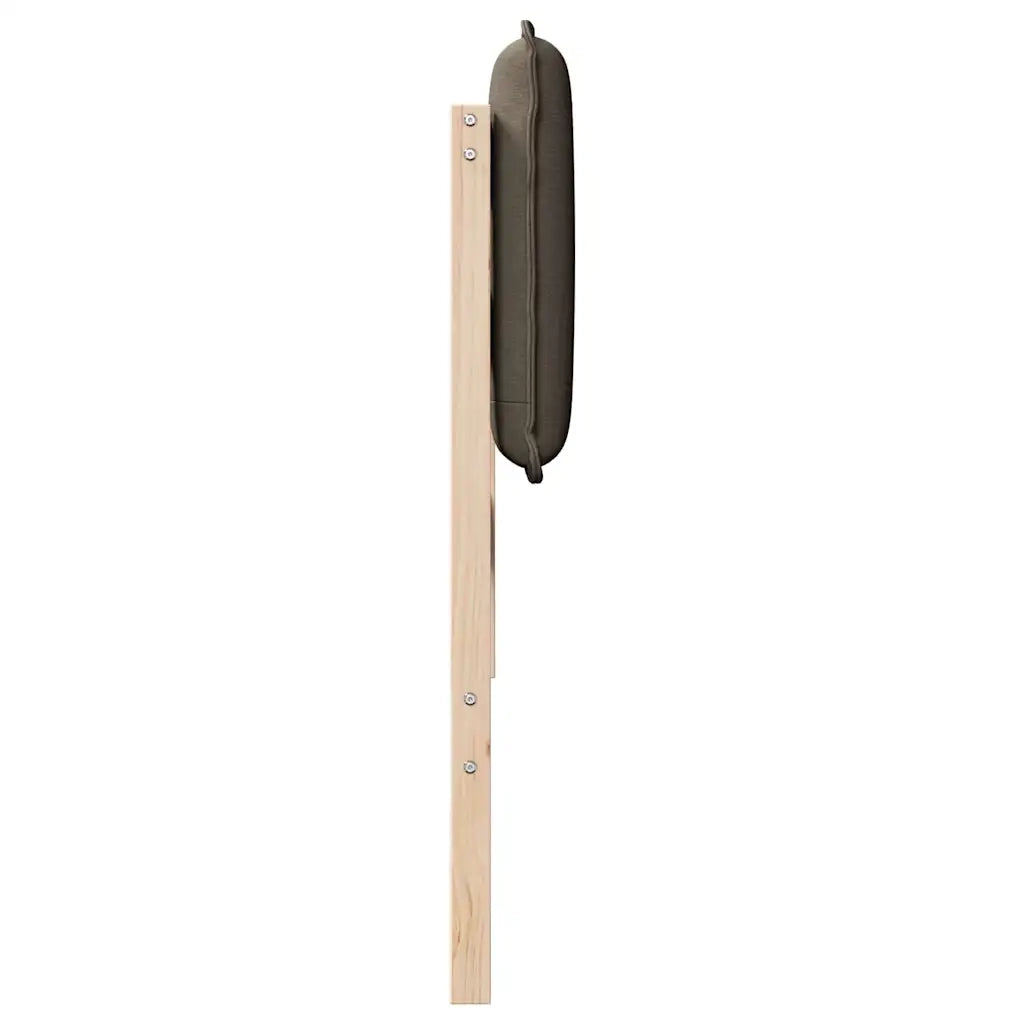 Testiera | Testata imbottita Grigio Naturale e Chiaro 80 cm Pino massello