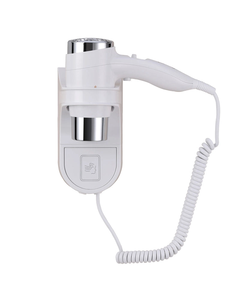 Asciugacapelli A Pistola Swan 1600W Installazione a Muro Bianco