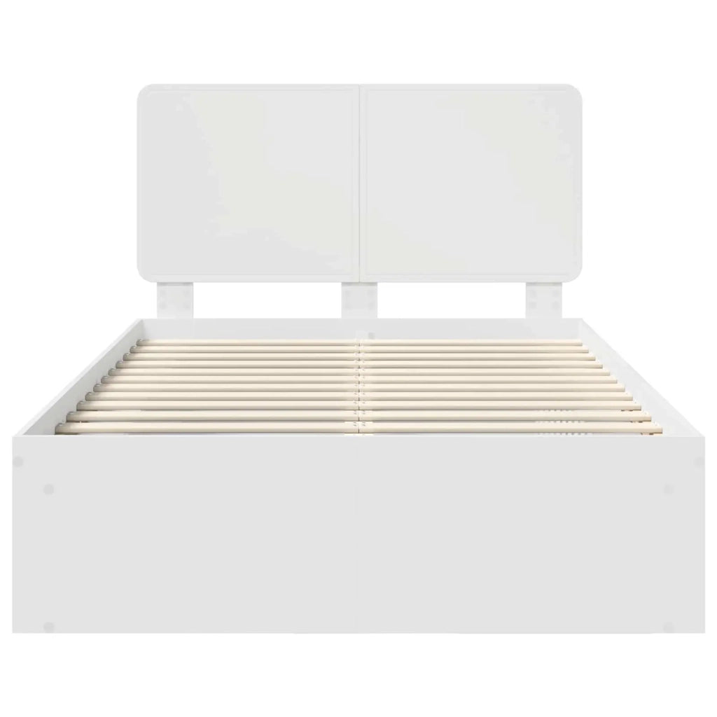Struttura del letto-Giroletto-Rete del Letto Bianco 120 x 190 cm Pino massello 101016