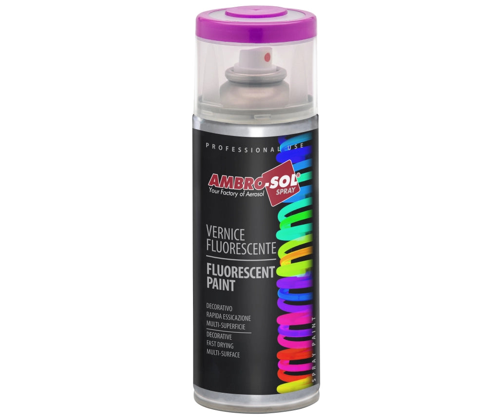 BOMBOLETTA SPRAY FLUORESCENTE AMBROSOL 400 ml - Blu - 6 pezzi- AMBROSOL