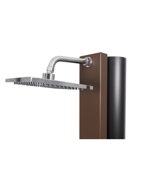 SQUARE Doccia Solare Piscina Rustico Marrone - 40L