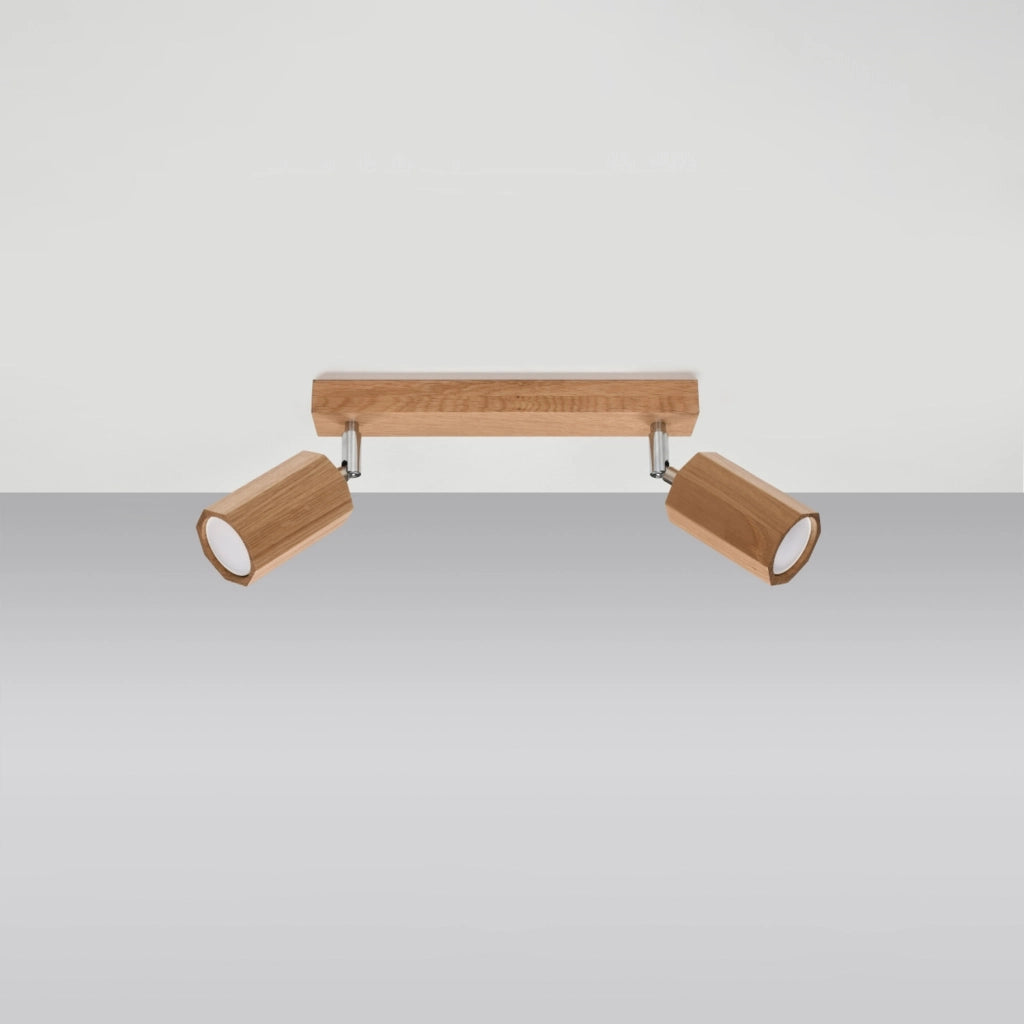 Lampada da soffitto ZEKE 2 rovere