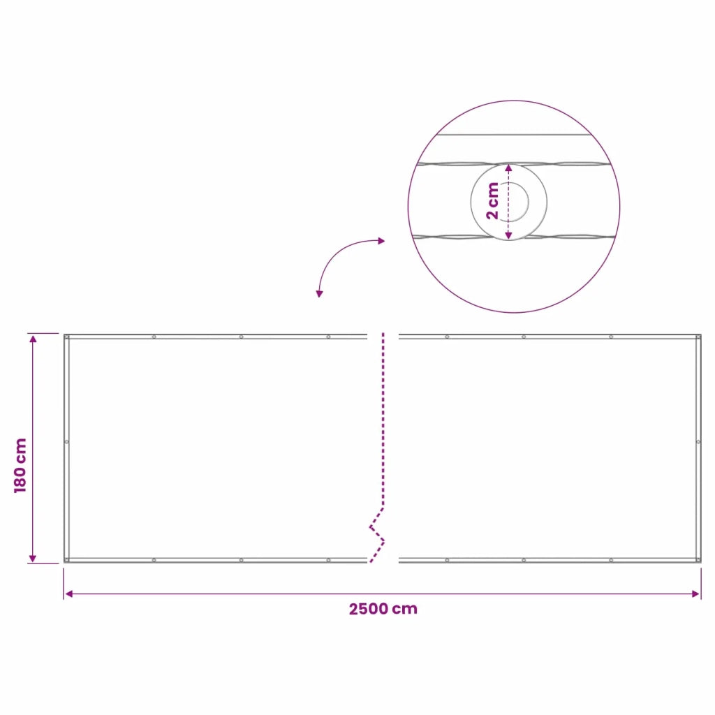Schermo di Privacy per Balcone 1,8 x 25 m 42036799