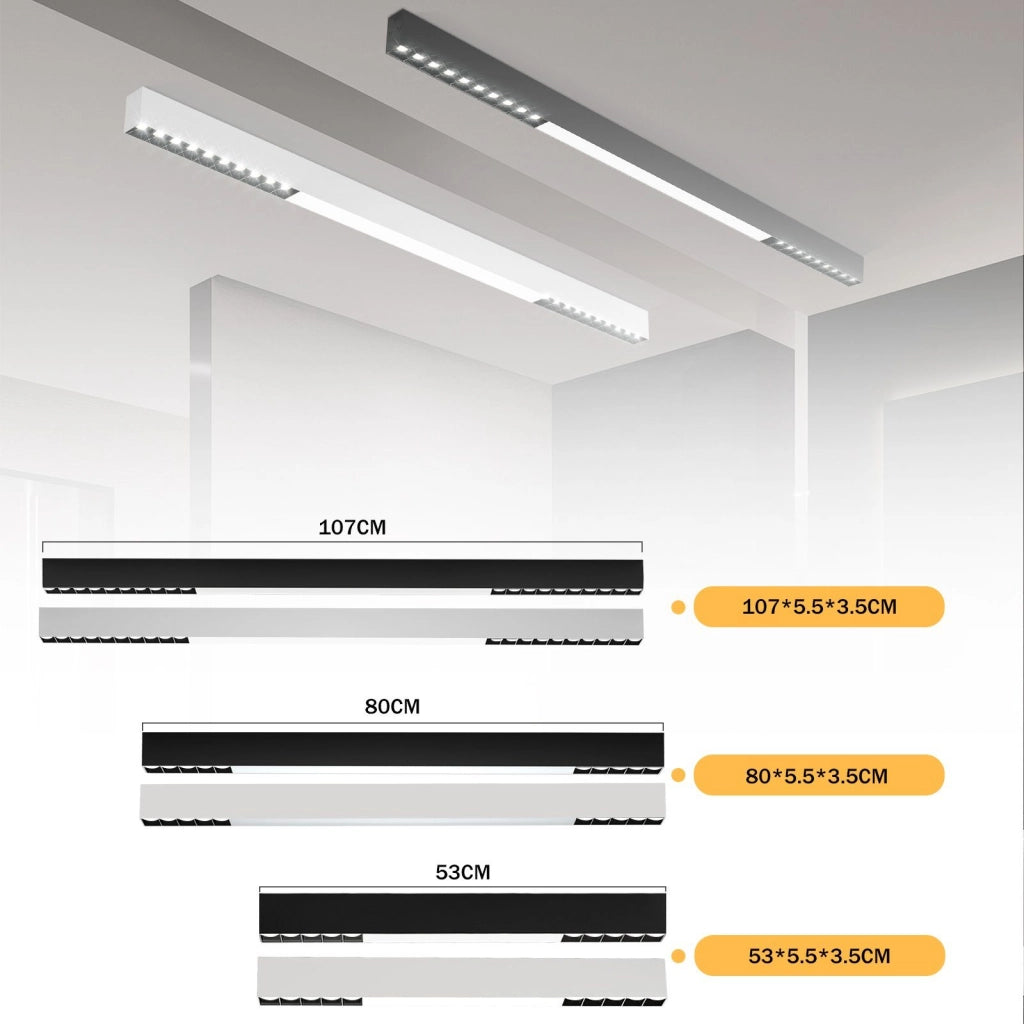ZMH Lampada da soffitto a LED da 80 cm con telecomando per camera da letto e ufficio